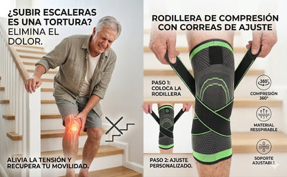 🔥 Pack 2x1 Rodillera de Compresión 360° + Parches de Alivio GRATIS 🔥